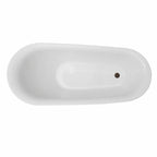 Canaan 67 Inch Acrylic Contemporary Double Ended Tub - No Faucet Drillings