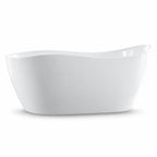 Canaan 67 Inch Acrylic Contemporary Double Ended Tub - No Faucet Drillings