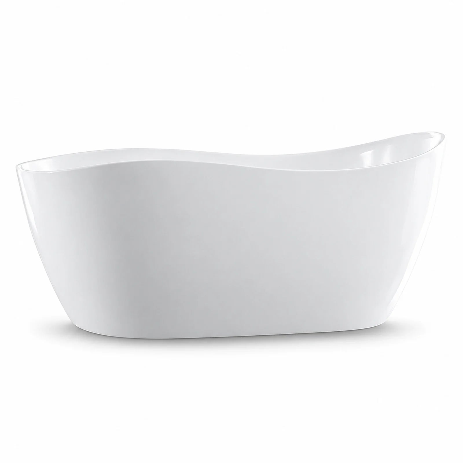 Canaan 67 Inch Acrylic Contemporary Double Ended Tub - No Faucet Drillings