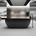 Ansel 67-Inch Carbon Fiber Freestanding Soaking Bathtub