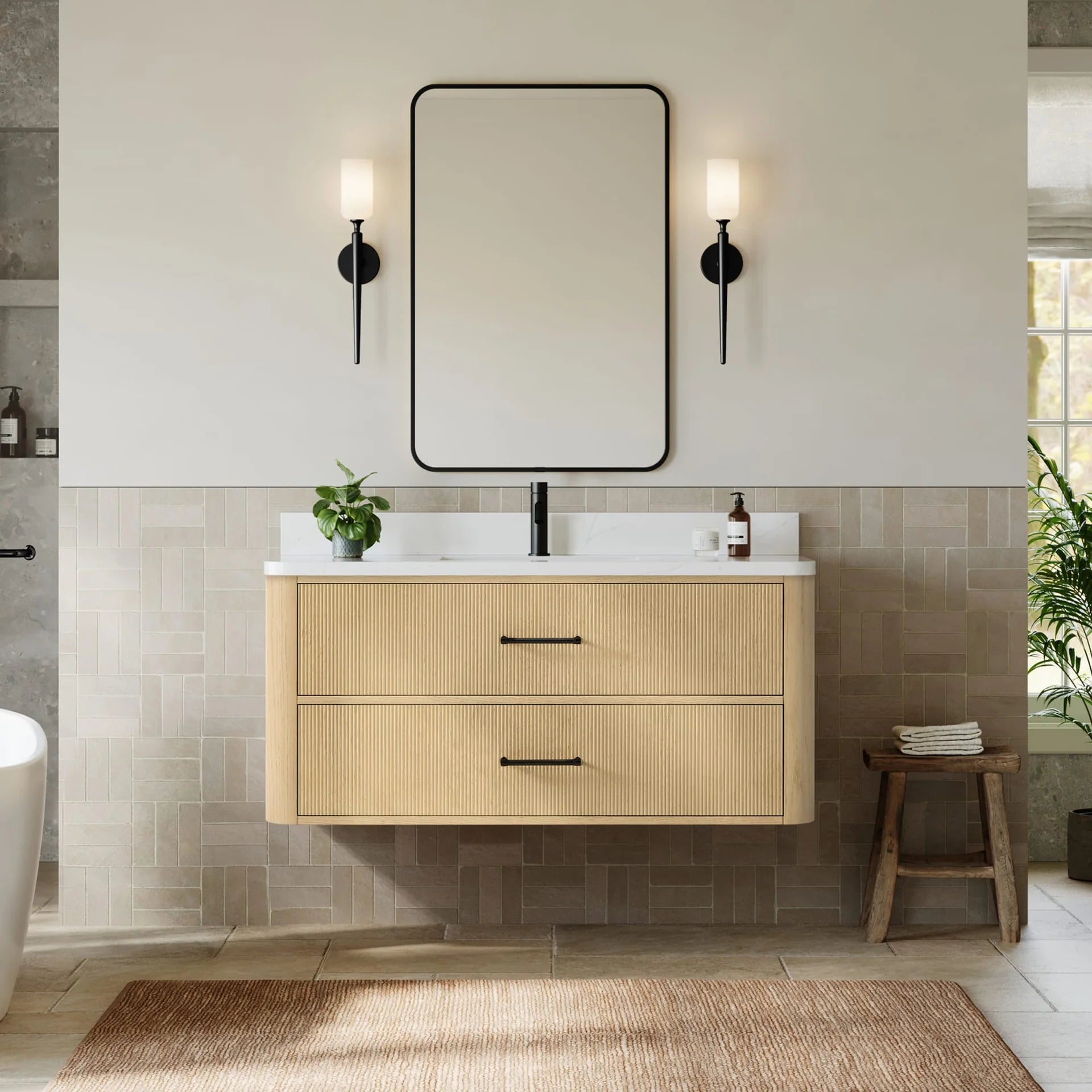 Francesca WM Wall Mounted Bathroom Vanity with Single hole Faucet