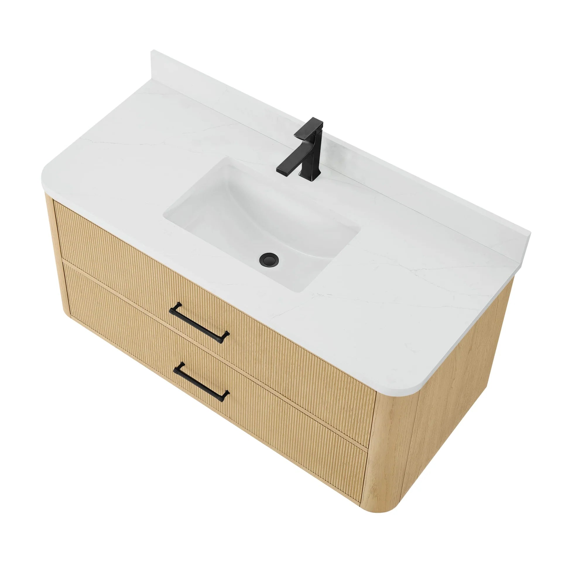 Francesca WM Wall Mounted Bathroom Vanity with Single hole Faucet