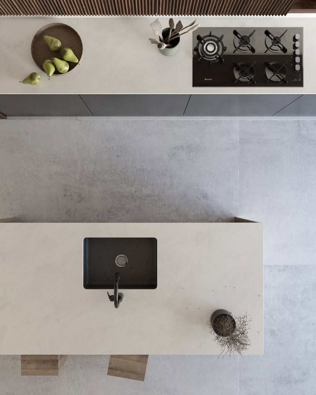 Nacre Dekton - Kraftizen Standard Format: 128.74X57.87 in