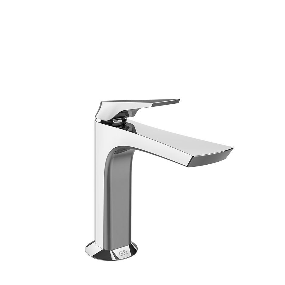 GESSI Ventaglio 72002 Basin mixer without waste, with connecting flexibles.