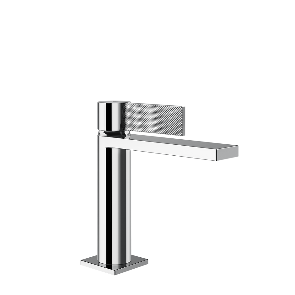 GESSI 73651 Basin mixer with Stop&Go waste and connecting flexibles. DIAMANTATO.