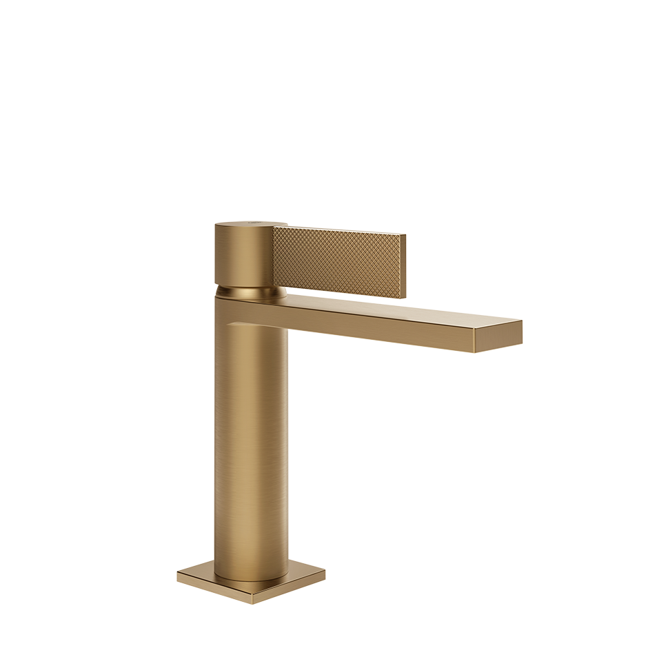 GESSI 73651 Basin mixer with Stop&Go waste and connecting flexibles. DIAMANTATO.
