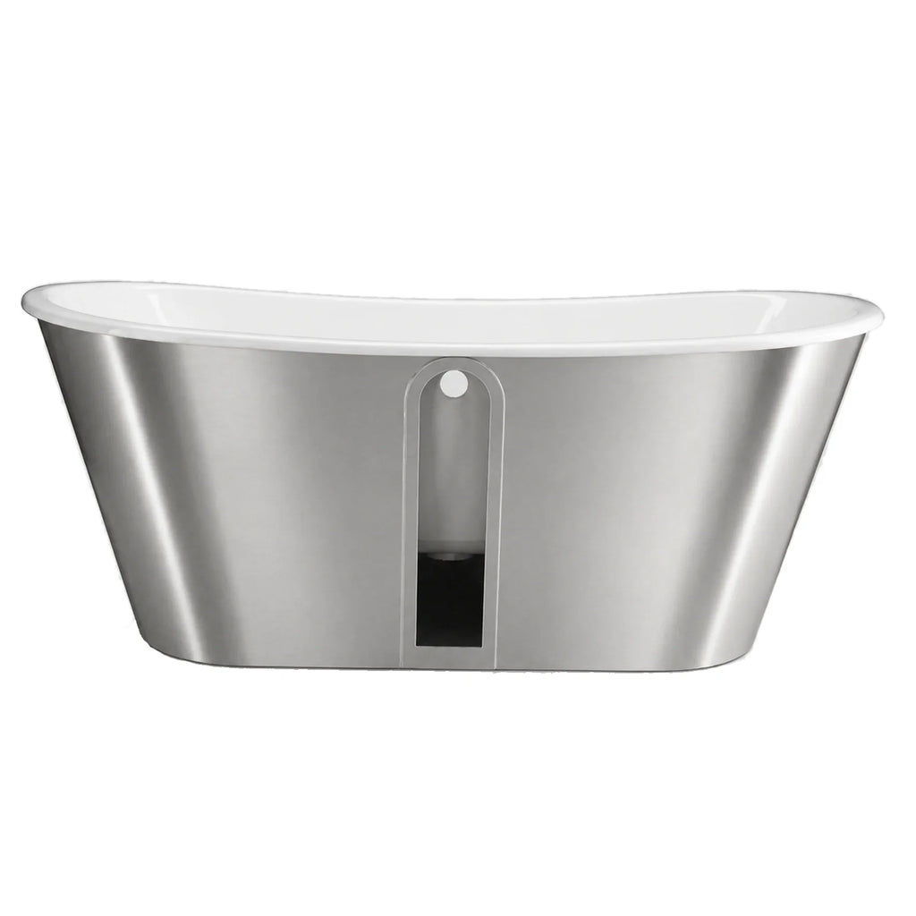 Ivera 67-Inch Cast Iron Double Ended Tub with Mirror Skirt | DXV