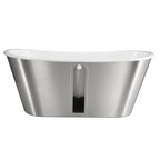 Ivera 67-Inch Cast Iron Double Ended Tub with Mirror Skirt | DXV