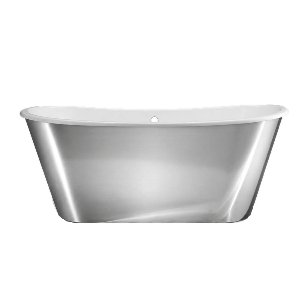 Ivera 67-Inch Cast Iron Double Ended Tub with Mirror Skirt | DXV