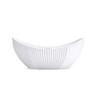 Cassian 71 Inch Acrylic Partial Fluted Double Slipper Freestanding Tub