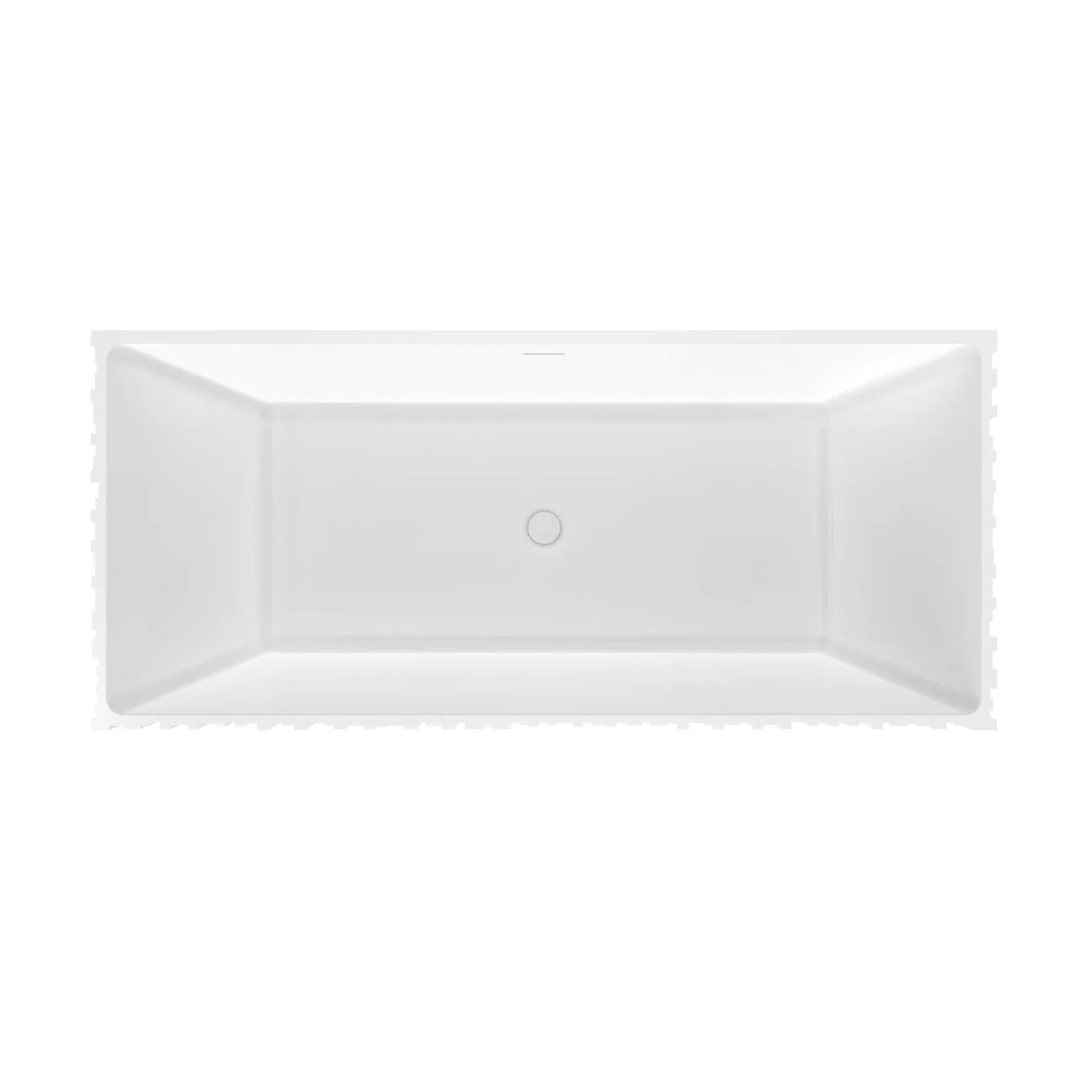 Jaylin Vertical 67 Inch Solid Surface Fluted Freestanding Tub