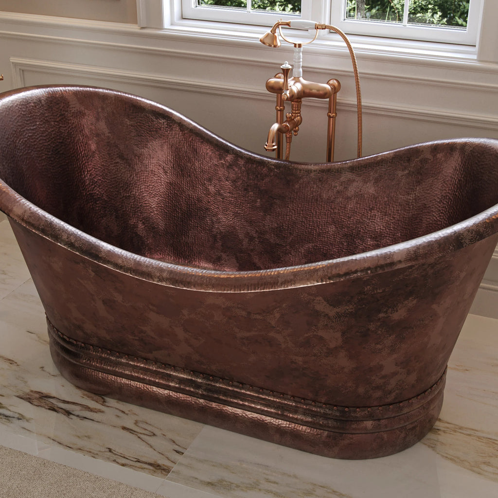 Eyre Copper Double Slipper Bathtub