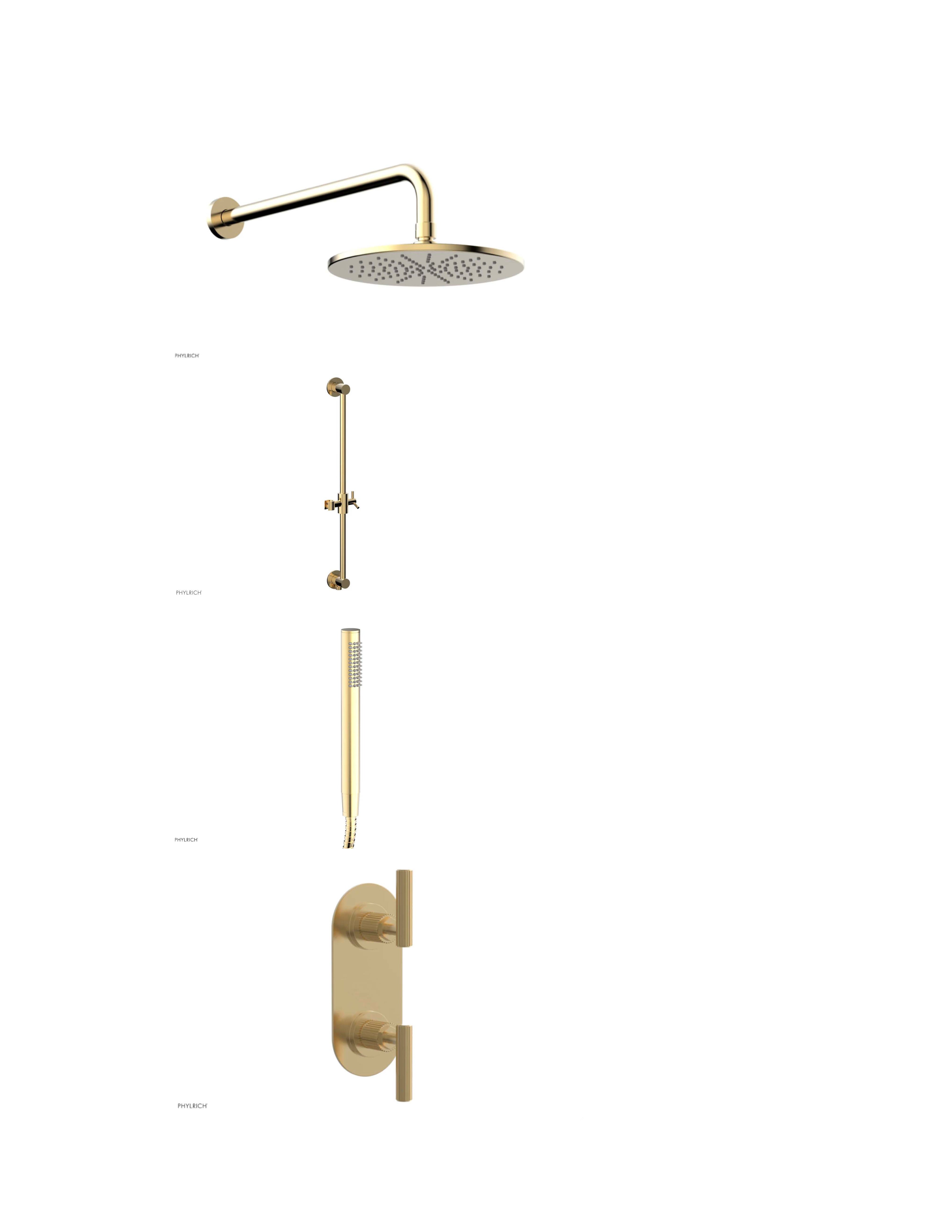 DUSTRIE - Thermostatic Valve with Volume Control or Diverter - Grooved SET Rough included