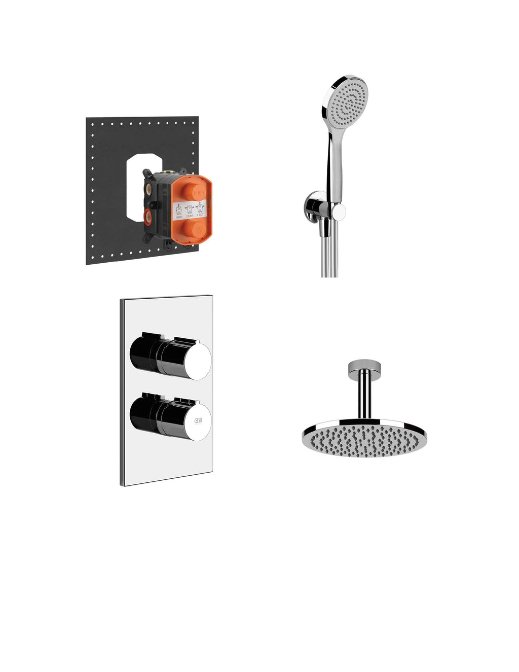 GESSI Shower Set Ceiling Mount Shower Head