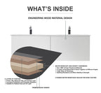 RONDA 30” WALL MOUNT MODERN BATHROOM VANITY
