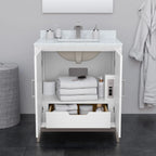 Marlena Bathroom Vanity with Countertop Single Sink Single hole Faucet Setup