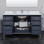 Marlena Bathroom Vanity with Countertop Single Sink Single hole Faucet Setup