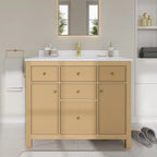 Pendry Bathroom Vanity with Countertop Single Sink Single hole Faucet Setup