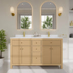 Pendry Bathroom Vanity with Countertop Double Sink Single hole Faucet Setup