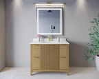 Palmilla Bathroom Vanity with Countertop Single Sink Single hole Faucet Setup