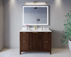 Palmilla Bathroom Vanity with Countertop Single Sink Single hole Faucet Setup