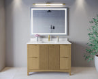 Palmilla Bathroom Vanity with Countertop Single Sink Single hole Faucet Setup