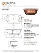 Santorini in Antique Copper