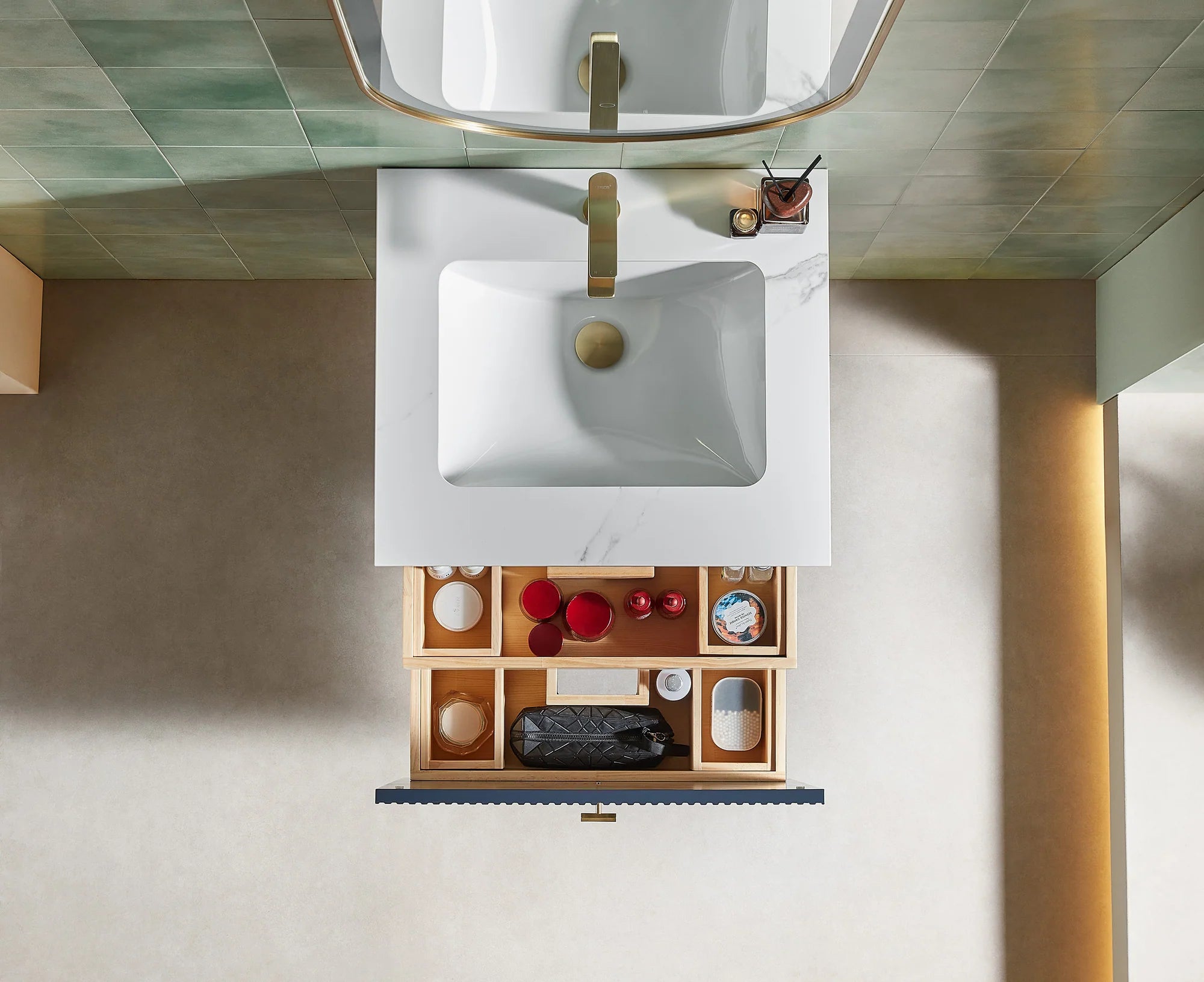 BARCELONA SINGLE WALL MOUNT MODERN BATHROOM VANITY