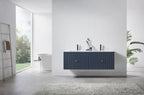 BARCELONA 60” DOUBLE WALL MOUNT MODERN BATHROOM VANITY