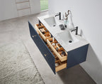 BARCELONA 60” DOUBLE WALL MOUNT MODERN BATHROOM VANITY
