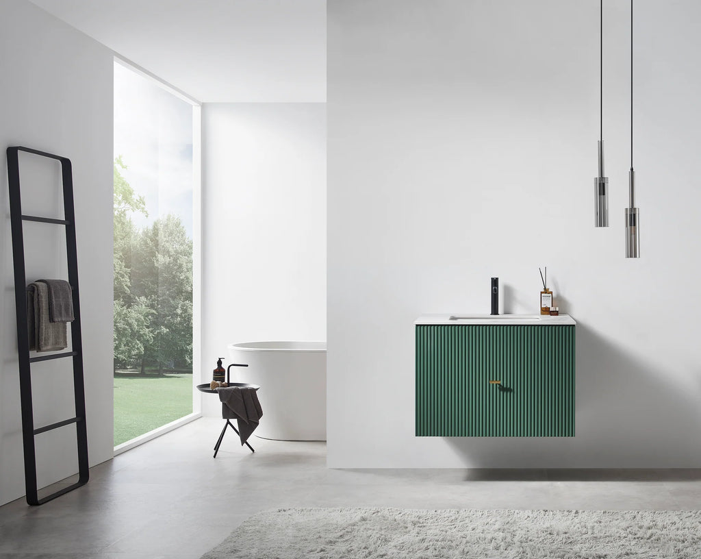 BARCELONA SINGLE WALL MOUNT MODERN BATHROOM VANITY