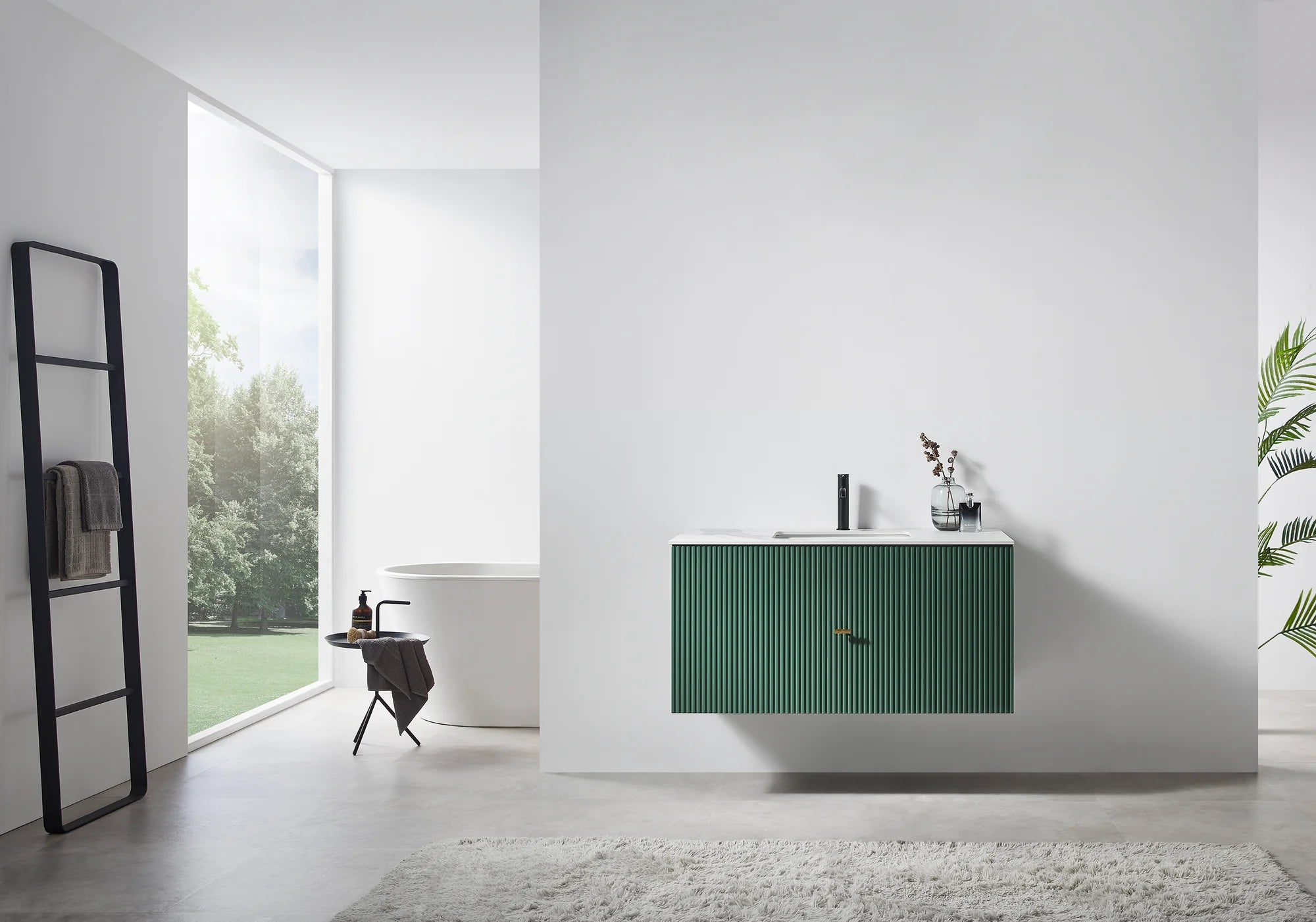 BARCELONA SINGLE WALL MOUNT MODERN BATHROOM VANITY