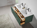 BARCELONA 60” DOUBLE WALL MOUNT MODERN BATHROOM VANITY