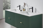 BARCELONA 60” DOUBLE WALL MOUNT MODERN BATHROOM VANITY