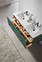 BARCELONA 60” DOUBLE WALL MOUNT MODERN BATHROOM VANITY
