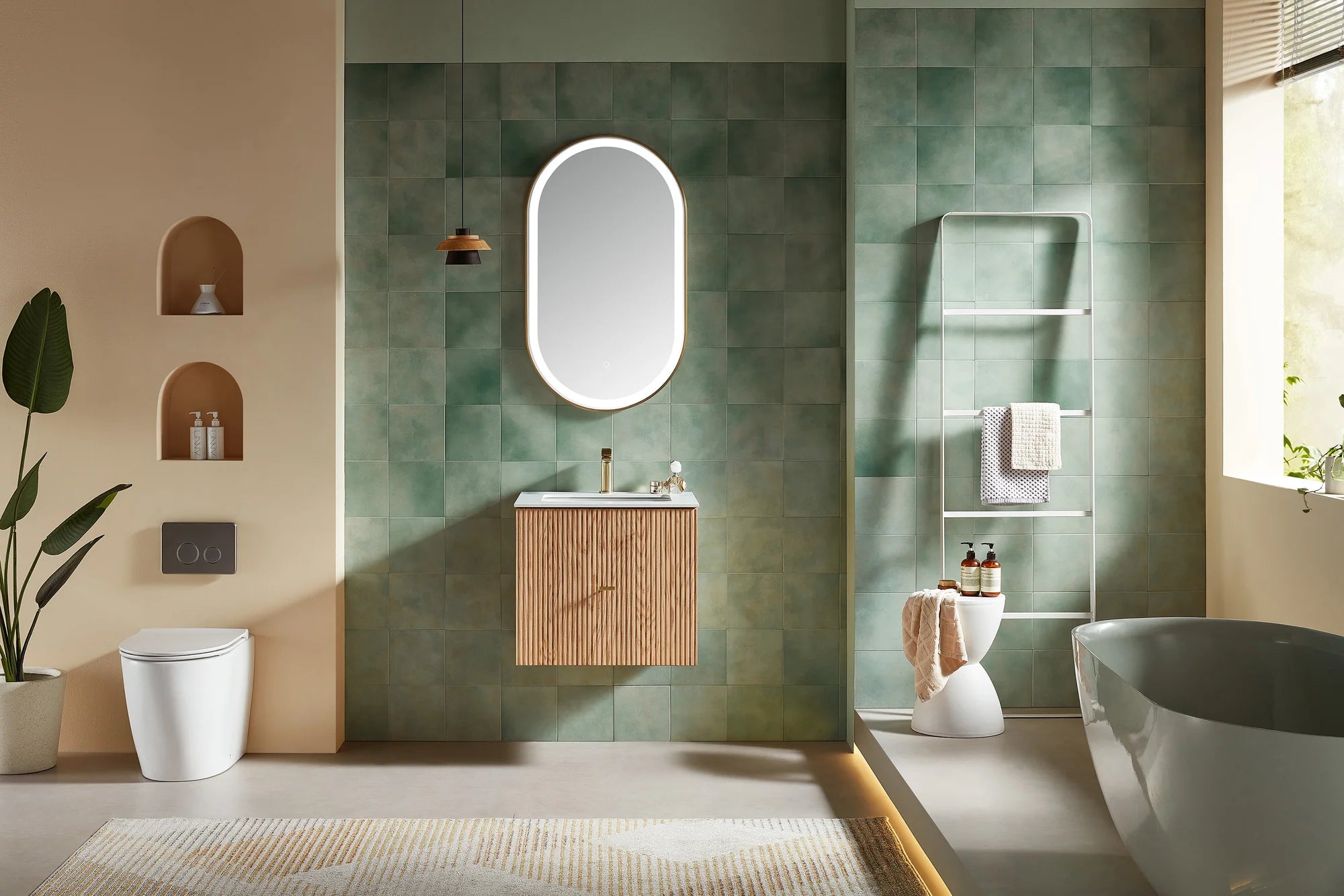 BARCELONA SINGLE WALL MOUNT MODERN BATHROOM VANITY