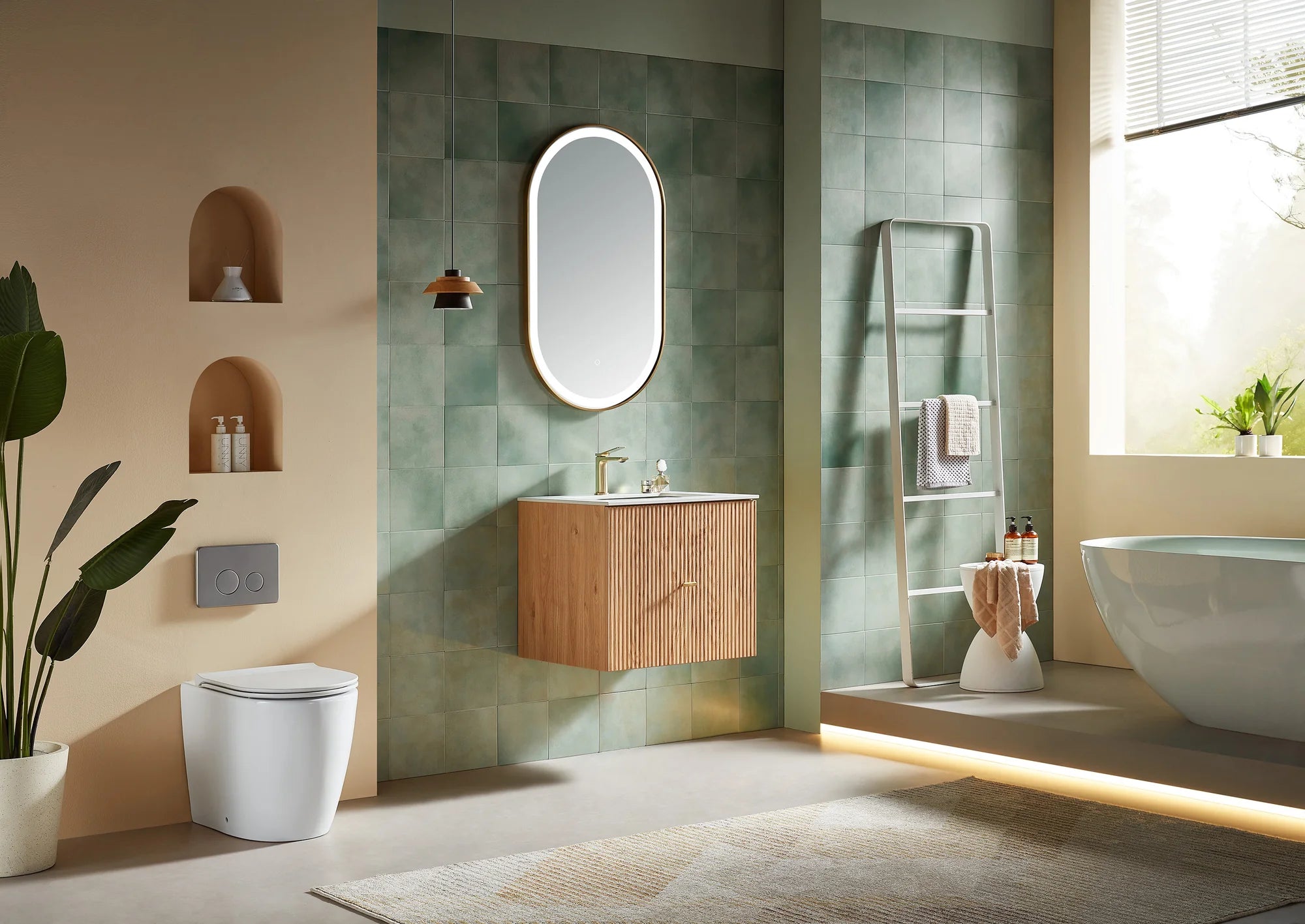 BARCELONA SINGLE WALL MOUNT MODERN BATHROOM VANITY