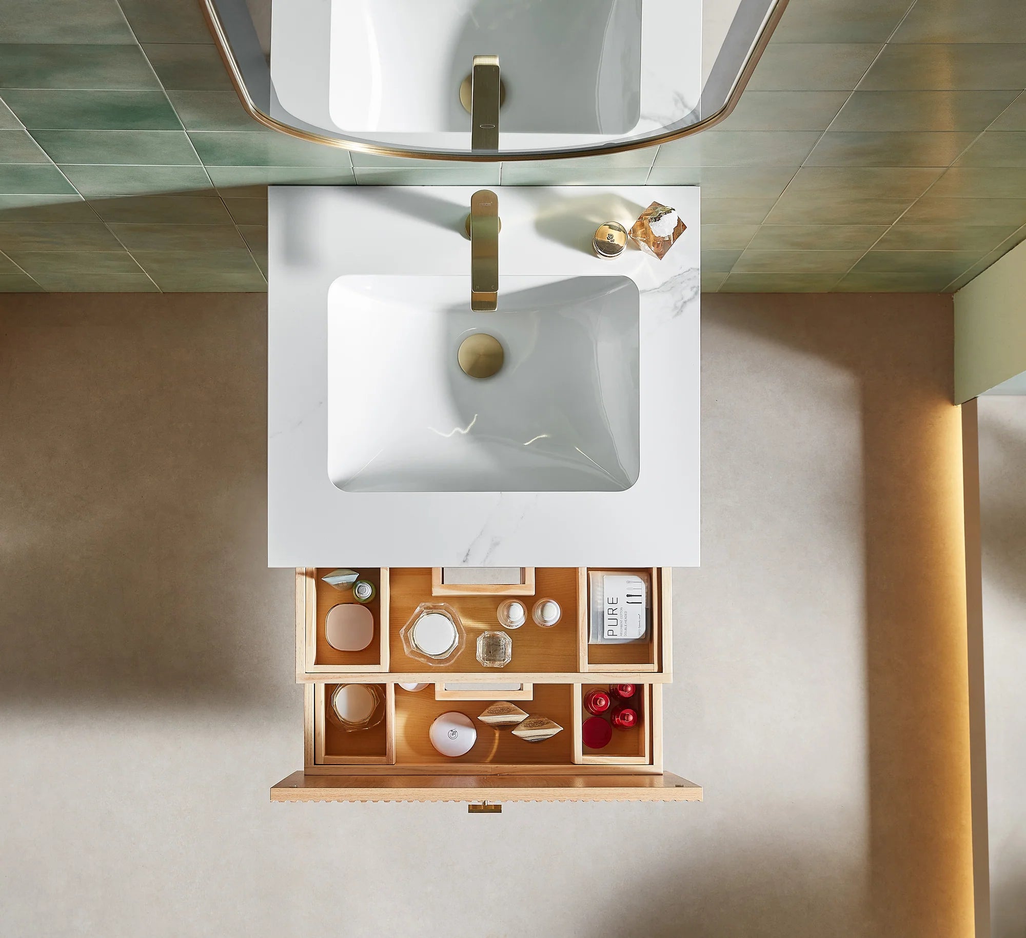 BARCELONA SINGLE WALL MOUNT MODERN BATHROOM VANITY