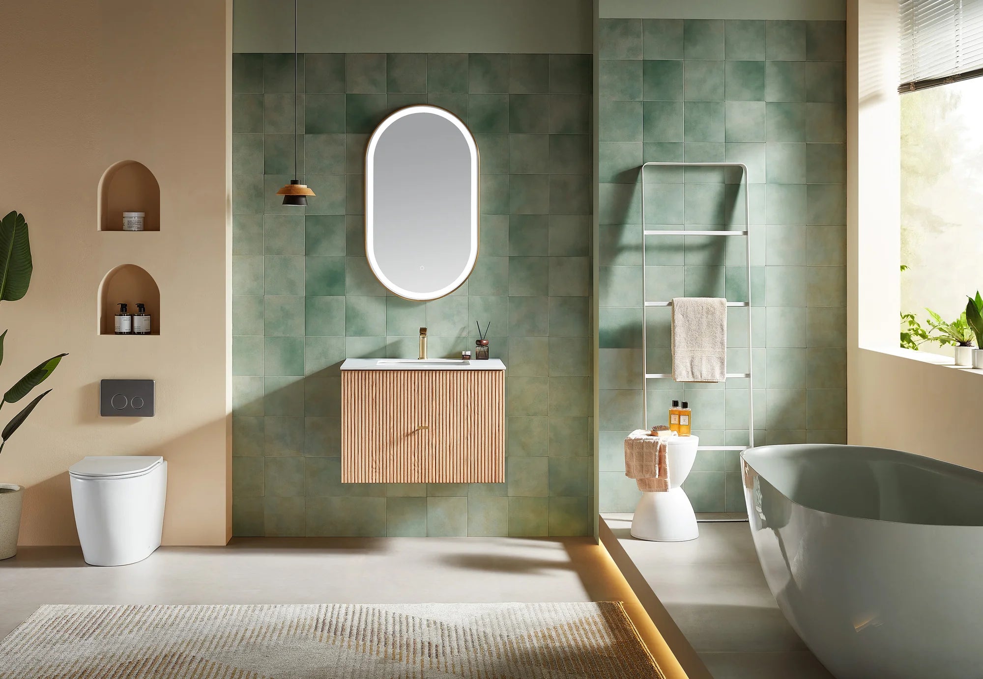 BARCELONA SINGLE WALL MOUNT MODERN BATHROOM VANITY
