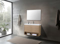 MATERA SINGLE CHARCOAL WALL MOUNT MODERN BATHROOM VANITY