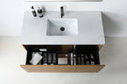 MATERA SINGLE CHARCOAL WALL MOUNT MODERN BATHROOM VANITY
