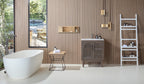 NARA SINGLE MID-CENTURY FREESTANDING BATHROOM VANITY