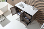 NARA SINGLE MID-CENTURY FREESTANDING BATHROOM VANITY
