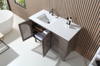 NARA SINGLE MID-CENTURY FREESTANDING BATHROOM VANITY