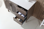 NARA SINGLE MID-CENTURY FREESTANDING BATHROOM VANITY