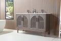NARA DOUBLE MID-CENTURY FREESTANDING BATHROOM VANITY