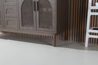 NARA DOUBLE MID-CENTURY FREESTANDING BATHROOM VANITY