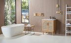 NARA SINGLE MID-CENTURY FREESTANDING BATHROOM VANITY
