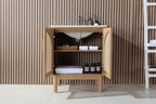 NARA SINGLE MID-CENTURY FREESTANDING BATHROOM VANITY