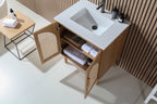 NARA SINGLE MID-CENTURY FREESTANDING BATHROOM VANITY
